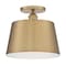 Nuvo Fixture, Semi Flush, 1-Lght, Incandescent, 100W, 120V, A19, Medium Bse, Weight: 6.62 60/7322 - alternate 3
